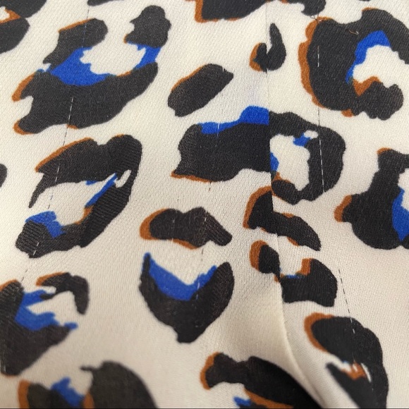 Cabi 🐆 Festive Safari Leopard Print Ruffle Slip On Dress Sz XS - Picture 9 of 9